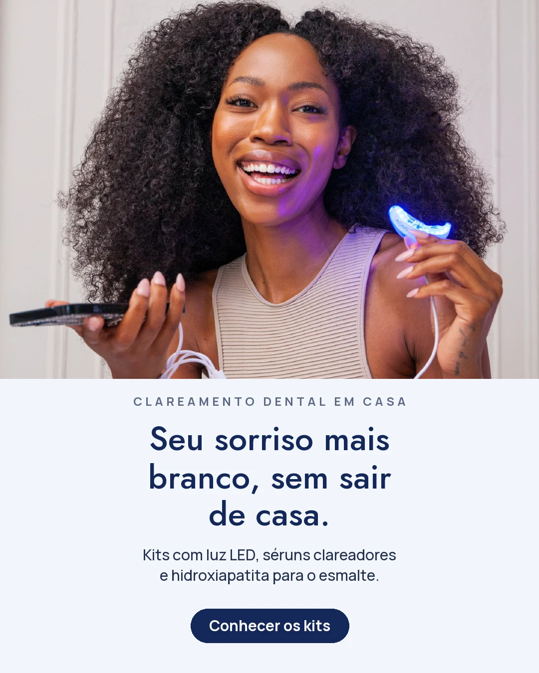 Clareamento dental em casa. Seu sorriso mais branco, sem sair de casa.